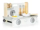 Wooden mini play kitchen for children with 7 accessories ECOTOYS
