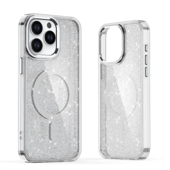 Glitter Case for iPhone 17 MagSafe Compatible, Semi-Transparent