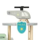 Police wooden station + police car, helicopter, and garage