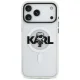 Karl Lagerfeld IML Karl Sketch Logo MagSafe Case for iPhone 17 Pro Max, Transparent