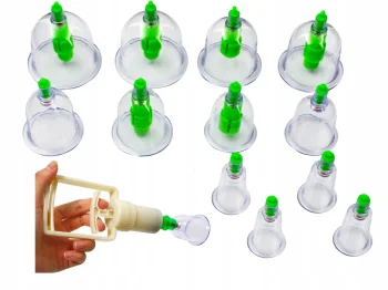 Acupuncture Vacuum Massage Bubbles Jars Cans, 12 pcs