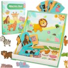 Magnetic Educational Creative Board for Children with Animals Figures, 26x19cm