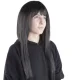 Soulima Long Synthetic Wig with Bangs, Black