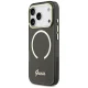 Guess IML Script Metal MagSafe Case for iPhone 17 Pro, Black