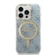 Apple iPhone 14 Pro Max 6.7\" Guess 4G Print MagSafe Case Cover (GUBPP14XH4EACSB) + Charger, Blue