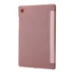 Samsung Galaxy Tab A8 10.5 (2021) (2022) (SM-X200/X205) V-fold Stand Silicone Book Case Cover, Pink