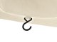 Foldable Travel Toiletry Bag with Hanging Hook, Beige