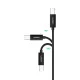 Ugreen US241 USB-C to USB-B Printer Cable 1 m - Black