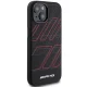 AMG Silicone Large Rhombuses Pattern MagSafe dėklas skirtas iPhone 15 / 14 / 13, juodas