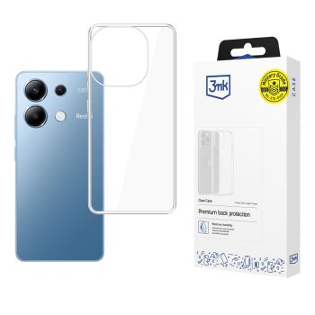 Xiaomi Redmi Note 13 4G 3MK Clear Case Cover, Transparent | Caurspīdīgs Silikona Vāciņš Maciņš Apvalks Bampers