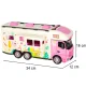 Remote Control Camper Van Toy with Accessories, 2.4GHz, Pink
