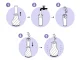 LED Table Lamp and Vase 2-in-1, 3 Light Colors, Ecru
