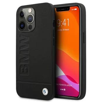 BMW Signature Leather Case for iPhone 13 Pro Max Black