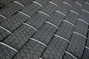 Fence Tape MIKKO RATTAN MK-03 12.75 x 0.0475 m, 1200 g/m², Dark Gray