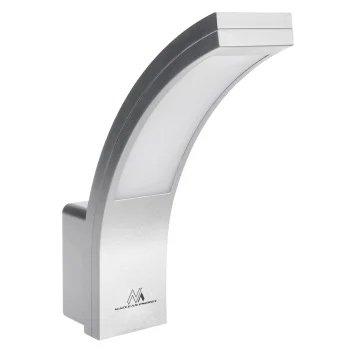 Maclean MCE343 S LED Facade Lamp, 10W, 800lm, IP54, Silver