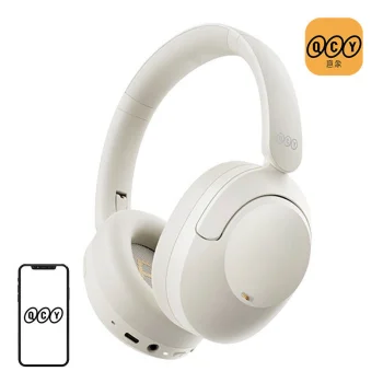 QCY H4 Wireless ANC Headphones, White