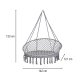 XXL stork nest swing with backrest 120×140×140 cm grey