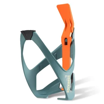 Rockbros 310013002 Bicycle Bottle Cage with Tire Lever, Blue-Orange