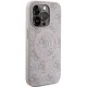 Guess iPhone 15 Pro Max Case 4G Collection Leather Metal Logo MagSafe, Pink