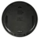 Moon Wall Clock with LED Display 32 cm, Grey