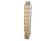 Hanging Wardrobe Organizer with 10 Shelves for Clothes, 120 cm, Beige