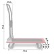 Platform Hand Truck Humberg HM-506 300kg, black-red