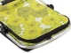 Collapsible Thermal Picnic and Shopping Basket, Green with Flowers