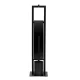Modernhome Bathroom Stand with Toilet Paper Holder and Brush, Black
