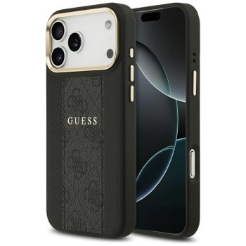 Guess 4G Stripe MagSafe Phone Case Cover iPhone 17 Pro Max - black