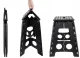 Malatec Folding Stool 39cm, Black/White