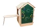 Wooden Garden Playhouse for Kids with Chalkboard and Table, 86 x 137 x 105 cm