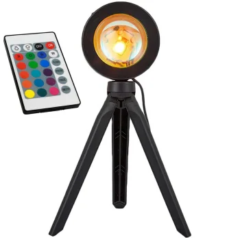 RGB Sunset Projector Lamp with Tripod Black