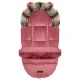 Sleeping bag for stroller, sled Elmi Ricokids, raspberry color