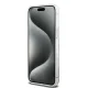 DKNY iPhone 15 Pro Case Liquid Glitters Arch Logo, White