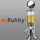 Ruhhy Gas Pump Beverage Dispenser, 1L
