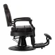 Barber Chair Gabbiano President Brown with Black Base