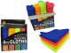Microfiber cleaning cloth set for windows and surfaces, 4 pcs