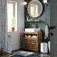 Leobert Under Sink Bathroom Cabinet Rustic Brown