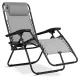 Sofotel Chillwell Folding Garden Lounger with Cushion, Grey