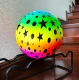 Colorful rubber beach ball for kids, 23 cm