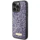 Guess iPhone 15 Pro Max Case Rhinestone Metal Logo, Pink