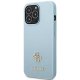 Guess Saffiano 4G Small Metal Logo Case for iPhone 13 Pro Max - Blue