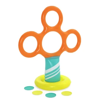 Bestway 52380 Inflatable Target Stand with Hoops and Frisbees