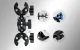 Puluz Motorcycle and Bicycle Mount with Two Clamps and 150 cm Selfie Stick, Black