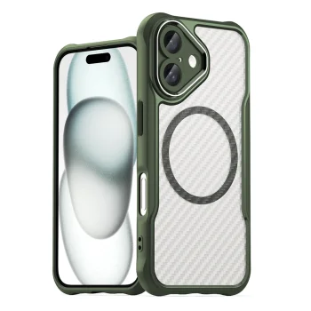 Leading Series MagSafe dėklas telefonui iPhone 16, žalias