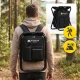 Folding Camping Chair with Backpack 2in1 Mountain Goat, Black