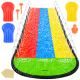 Kruzzel Triple Water Slide with Fountain 480 cm 3 Boards, multicolor