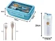 Kids Lunch Box and Water Bottle Set, Blue