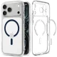 Spigen Ultra Hybrid MagSafe Case for iPhone 18 Pro Max / 17 Pro Max, Clear Navy Blue