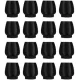 Malatec Silicone Chair Leg Caps with Felt 12-16 mm 16 pcs, Black